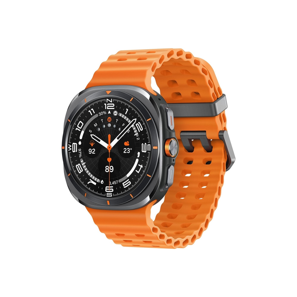 Produktbild för Samsung Galaxy Watch Ultra - titangrå - smart klocka med marinband - orange - 64 GB