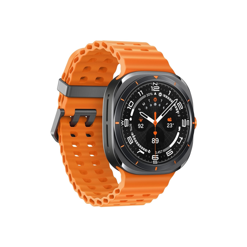 Produktbild för Samsung Galaxy Watch Ultra - titangrå - smart klocka med marinband - orange - 64 GB