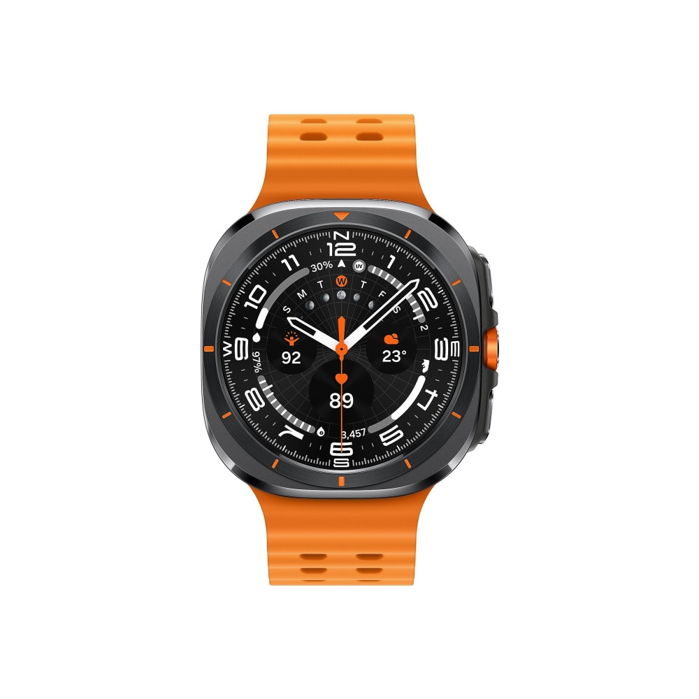 Produktbild för Samsung Galaxy Watch Ultra - titangrå - smart klocka med marinband - orange - 64 GB