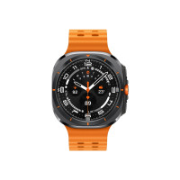 Produktbild för Samsung Galaxy Watch Ultra - titangrå - smart klocka med marinband - orange - 64 GB