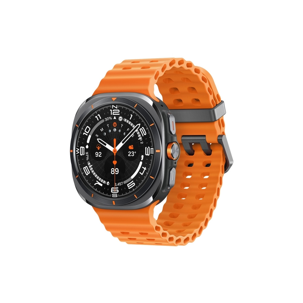 Produktbild för Samsung Galaxy Watch Ultra - titangrå - smart klocka med marinband - orange - 64 GB