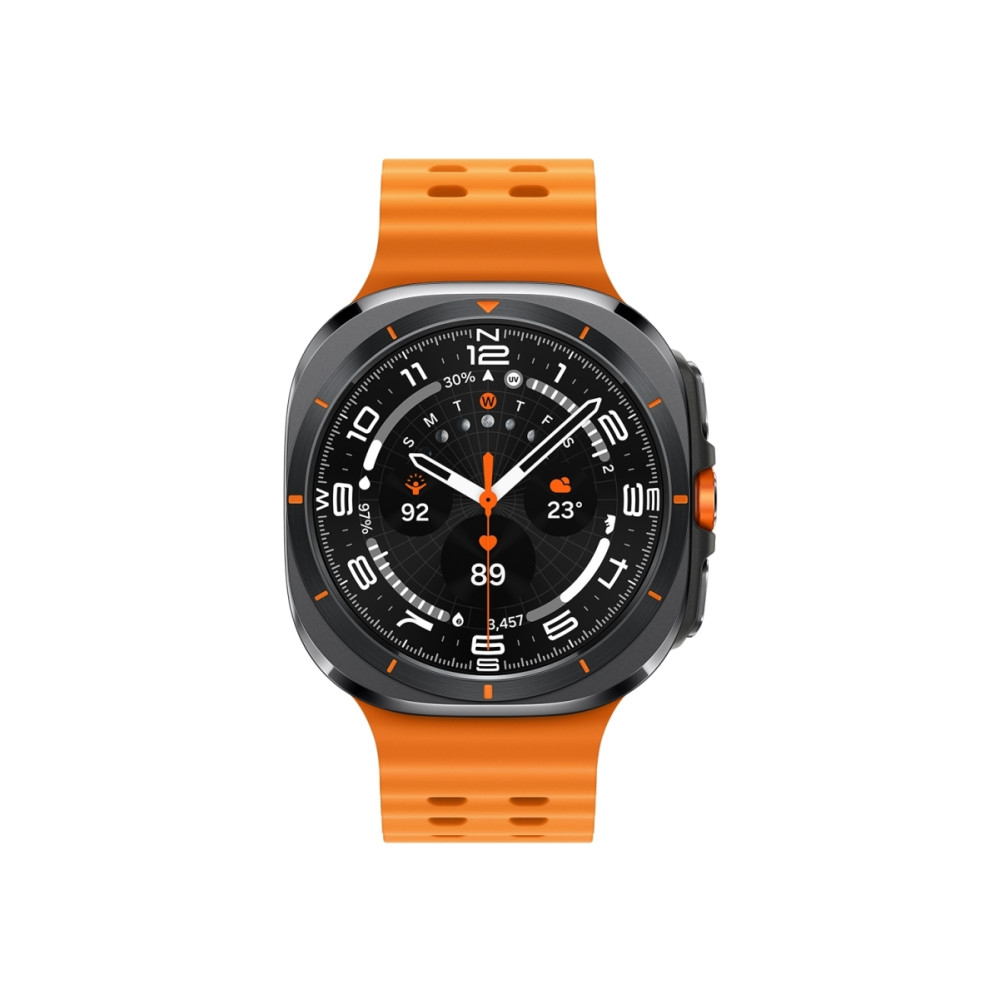 Produktbild för Samsung Galaxy Watch Ultra - titangrå - smart klocka med marinband - orange - 64 GB