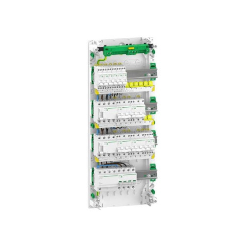 SCHNEIDER ELECTRIC Färdigmonterad Resi9 XP PW gruppcentral, 4 rader 13M: 1xAFB...