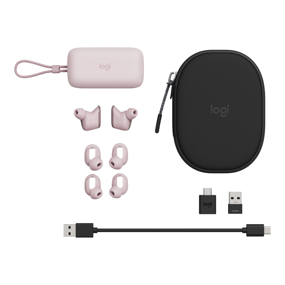 Produktbild för Logitech Zone True Wireless - True wireless-hörlurar med mikrofon