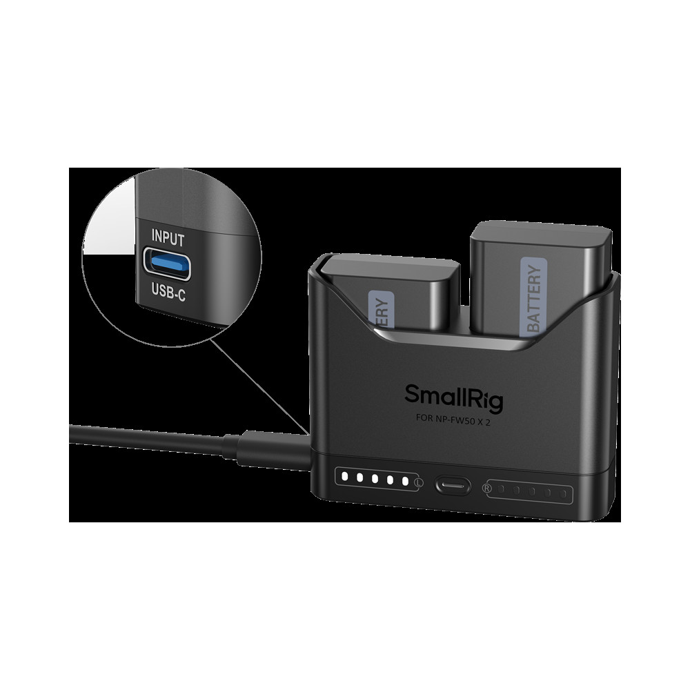 Produktbild för SmallRig 5488 Turbo Charging Kit for NP-FW50 Camera Batteries
