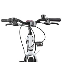 Produktbild för Mountainbike 24 Tum 6-Speed för 8-12 år gamla Vit