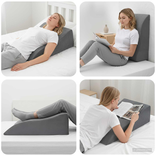 vidaXL Ben Kudde Grå 68 x 41 x 21 cm PU skum