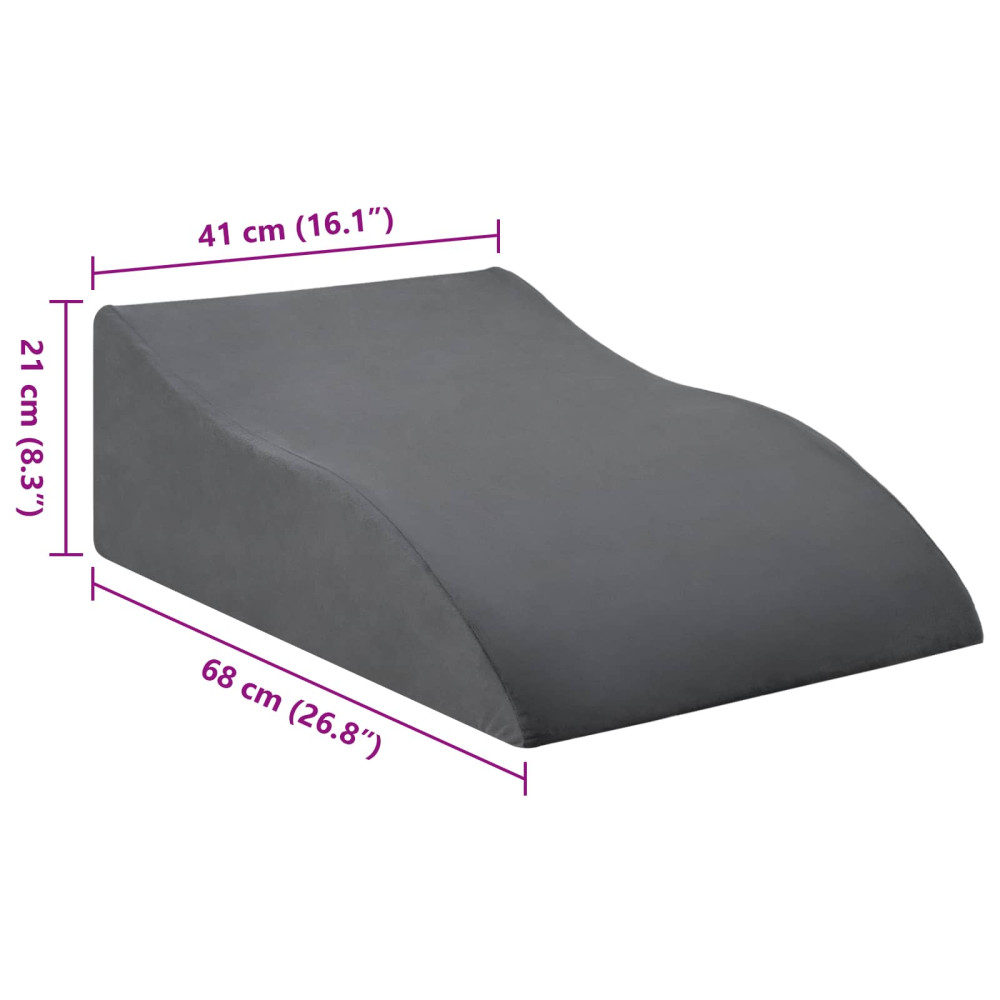 Produktbild för Ben Kudde Grå 68 x 41 x 21 cm PU skum