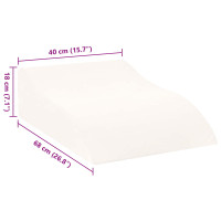 Produktbild för Ben Kudde Vit 68 x 40 x 18 cm PU skum