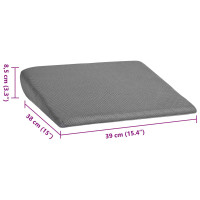 Produktbild för Sittkudde Grå 39 x 38 x 8,5 cm PU skum