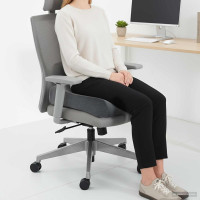 Produktbild för Sittkudde Enfärgad Grå 40 x 40 x 13 cm PU skum