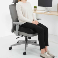 Produktbild för Sittkudde Enfärgad Svart 40 x 40 x 13 cm PU skum