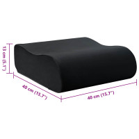 Produktbild för Sittkudde Enfärgad Svart 40 x 40 x 13 cm PU skum