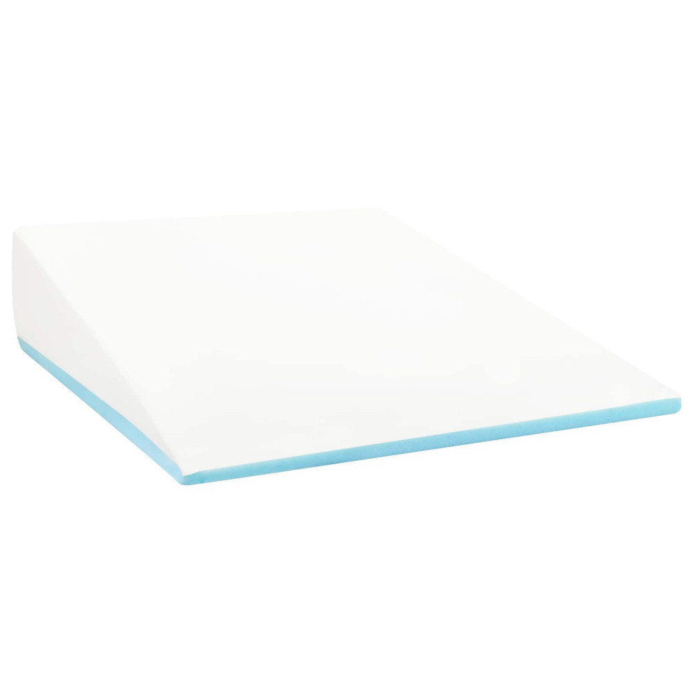 Produktbild för Vinklad Kudde Enfärgad Vit 69 x 64 x 19 cm Minneskum