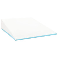Produktbild för Vinklad Kudde Enfärgad Vit 69 x 64 x 19 cm Minneskum