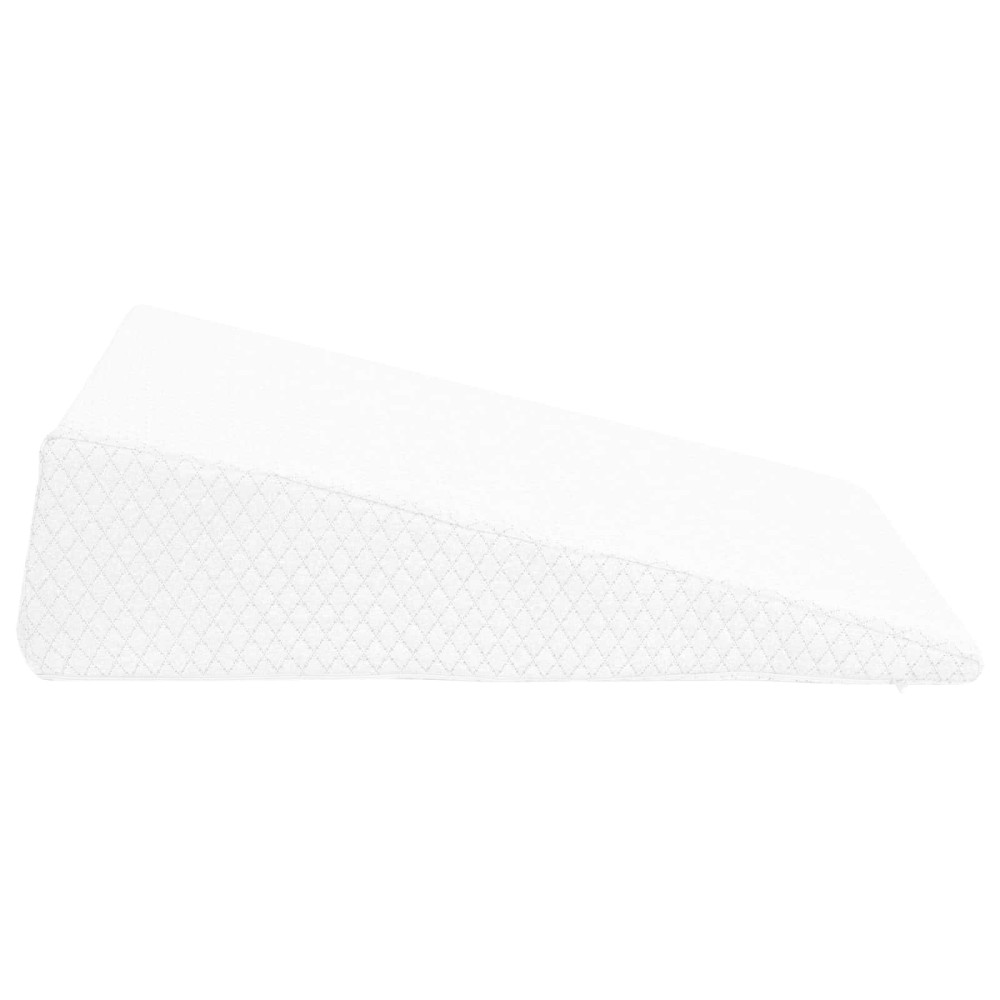 Produktbild för Vinklad Kudde Enfärgad Vit 69 x 64 x 19 cm Minneskum