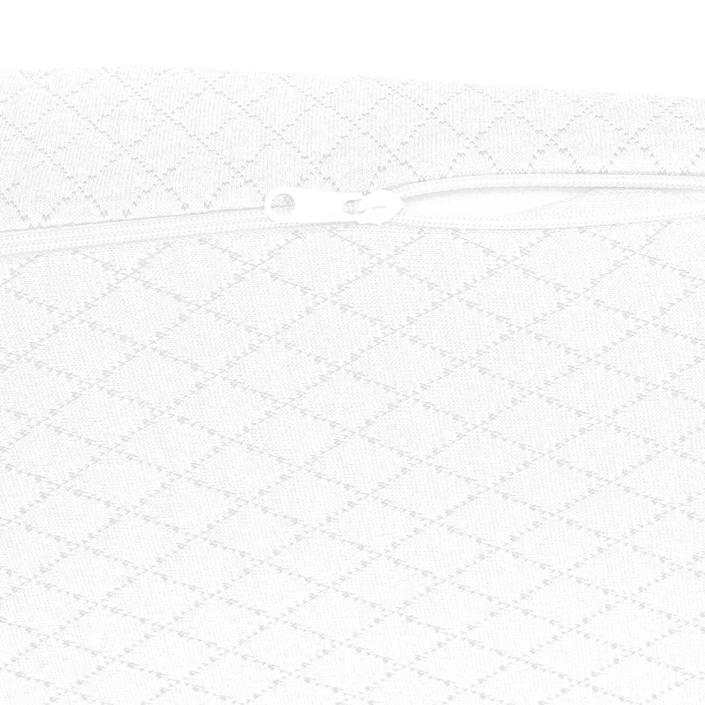 Produktbild för Vinklad Kudde Enfärgad Vit 69 x 64 x 19 cm Minneskum