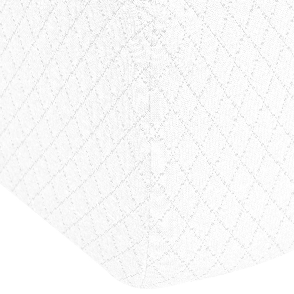 Produktbild för Vinklad Kudde Enfärgad Vit 69 x 64 x 19 cm Minneskum