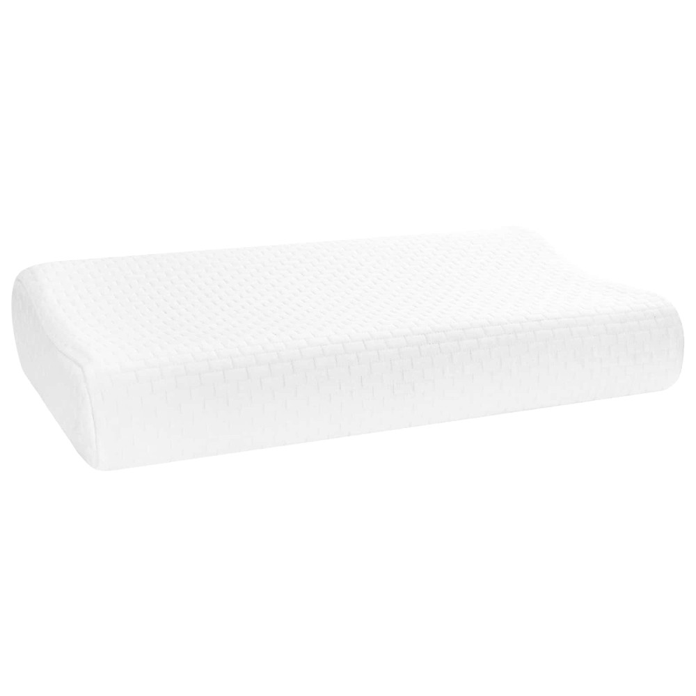 Produktbild för Sovkudde Enfärgad Vit 60 x 37 x 12,5 cm Minneskum