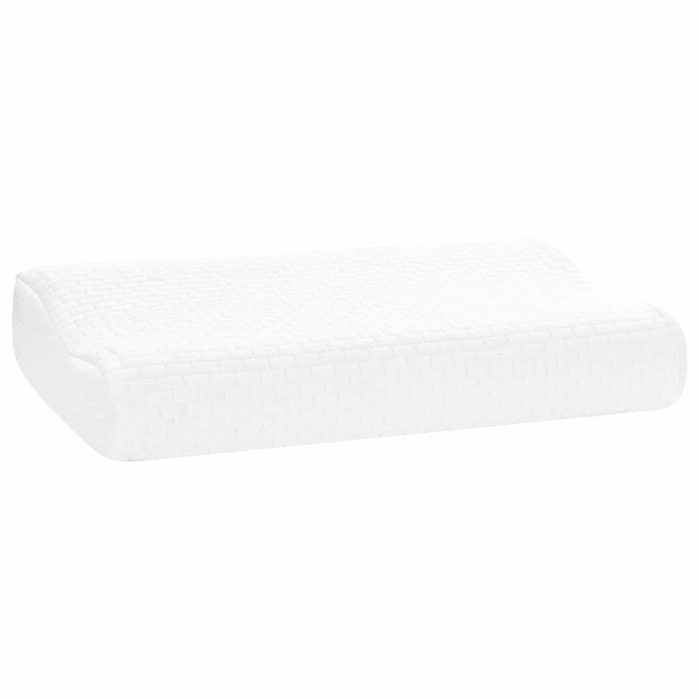 Produktbild för Sovkudde Enfärgad Vit 50 x 30 x 10,5 cm Minneskum