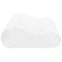 Produktbild för Sovkudde Enfärgad Vit 50 x 30 x 10,5 cm Minneskum