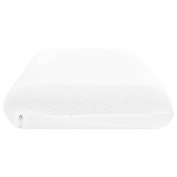 Produktbild för Sovkudde Enfärgad Vit 74 x 39 x 13 cm Minneskum
