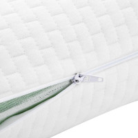 Produktbild för Sovkudde Enfärgad Vit 60 x 40 x 13 cm Minneskum