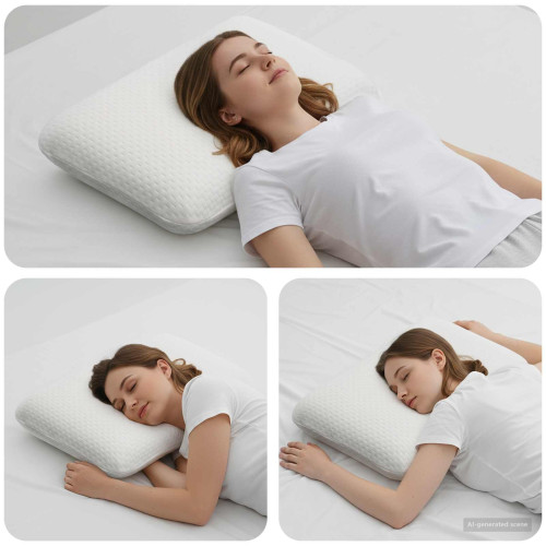 vidaXL Sovkudde Enfärgad Vit 60 x 40 x 10 cm Minneskum