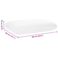 Produktbild för Sovkudde Enfärgad Vit 60 x 40 x 10 cm Minneskum