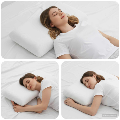 vidaXL Sovkudde Enfärgad Vit 60 x 40 x 13 cm Gelminneskumm