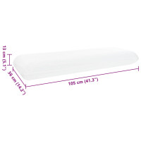 Produktbild för Sovkudde Enfärgad Vit 105 x 36 x 13 cm Gelminneskumm