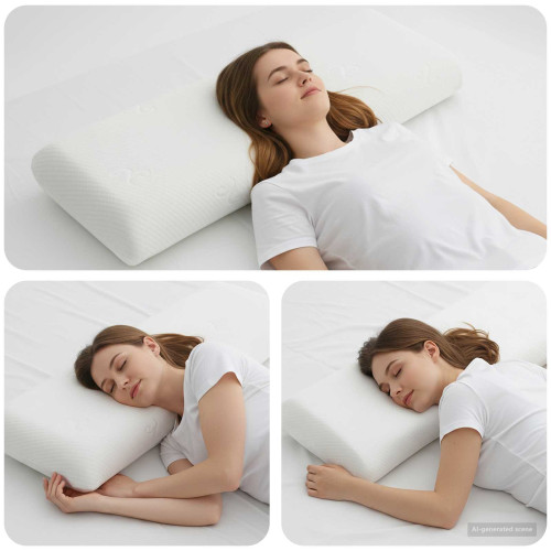 vidaXL Sovkudde Enfärgad Vit 120 x 36 x 13 cm Gelminneskumm