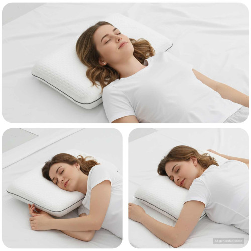vidaXL Sovkudde Enfärgad Vit 60 x 40 x 10 cm Gelskum