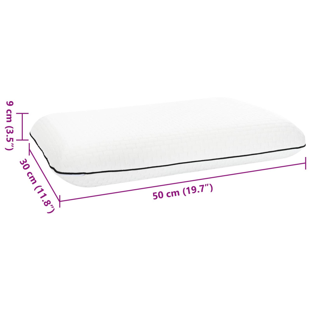 Produktbild för Sovkudde Enfärgad Vit 30 x 50 x 9 cm Gelskum