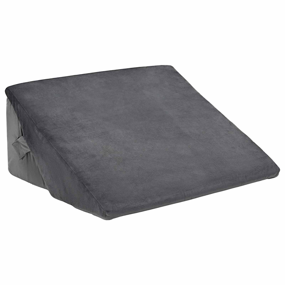 Produktbild för Vinklad Kudde Grå 55 x 55 x 26 cm Minneskum
