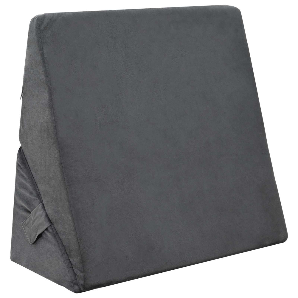 Produktbild för Vinklad Kudde Grå 55 x 55 x 26 cm Minneskum
