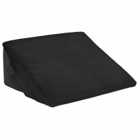 Produktbild för Vinklad Kudde Svart 55 x 55 x 26 cm Minneskum