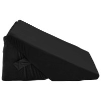 Produktbild för Vinklad Kudde Svart 55 x 55 x 26 cm Minneskum