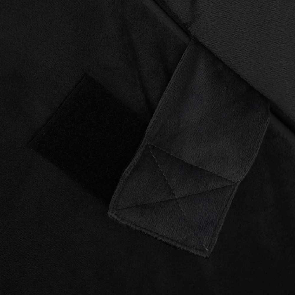 Produktbild för Vinklad Kudde Svart 55 x 55 x 26 cm Minneskum