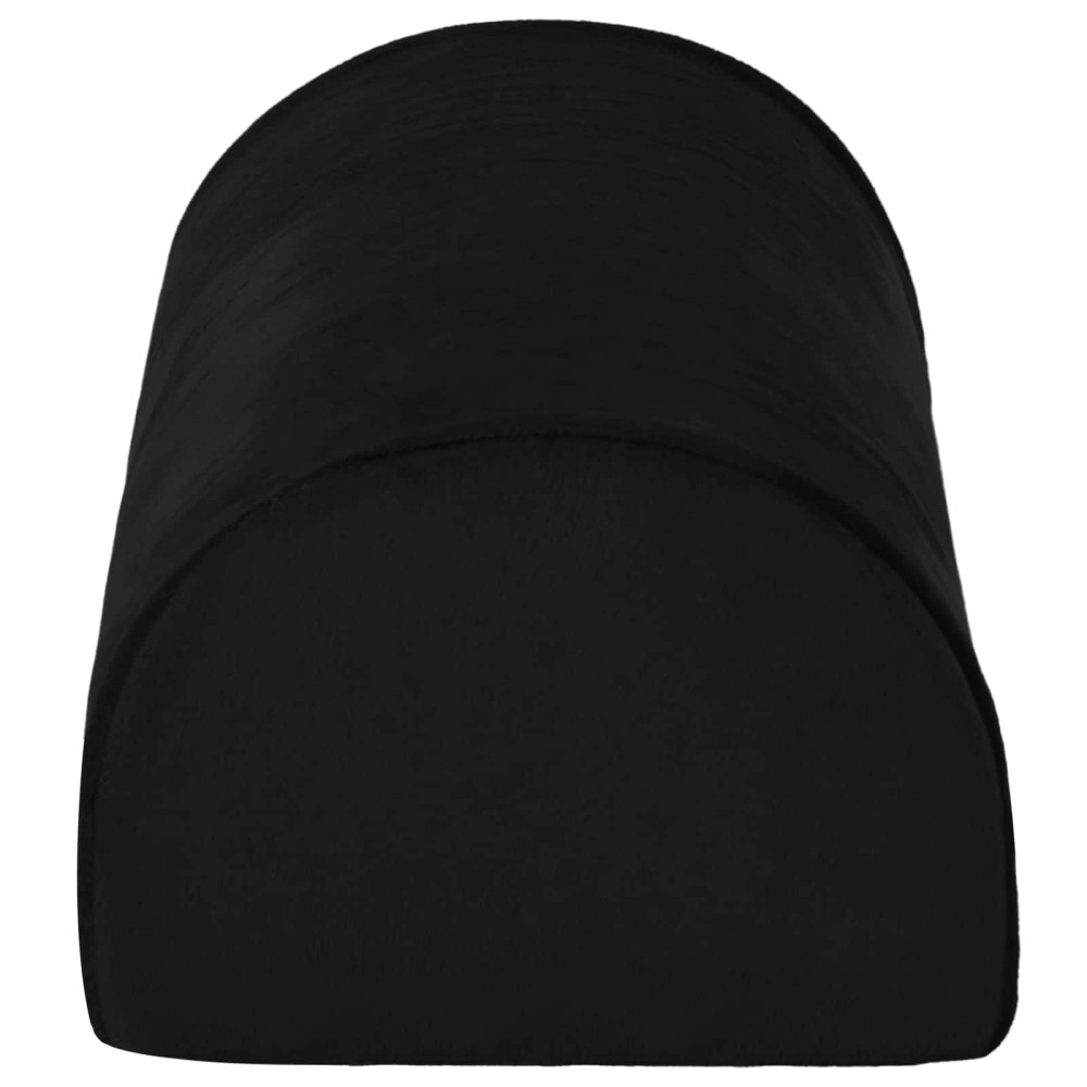 Produktbild för Fotstöd Kudde Enfärgad Svart 42 x 18 x 13 cm PU skum