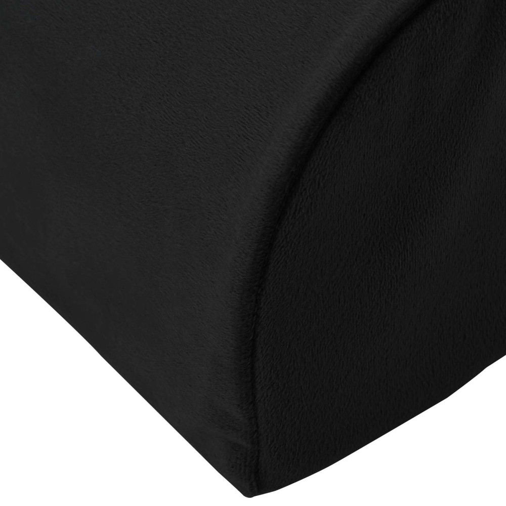 Produktbild för Fotstöd Kudde Enfärgad Svart 42 x 18 x 13 cm PU skum