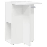 Produktbild för Sidobord Vit 35 x 40 x 55 cm Konstruerat trä