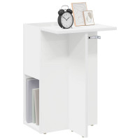 Produktbild för Sidobord Vit 35 x 40 x 55 cm Konstruerat trä