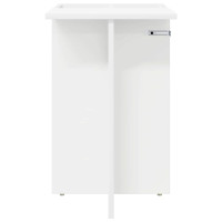 Produktbild för Sidobord Vit 35 x 40 x 55 cm Konstruerat trä
