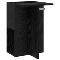 Produktbild för Sidobord Svart Ek 35 x 40 x 55 cm Konstruerat trä