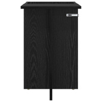Produktbild för Sidobord Svart Ek 35 x 40 x 55 cm Konstruerat trä