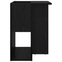 Produktbild för Sidobord Svart Ek 35 x 40 x 55 cm Konstruerat trä