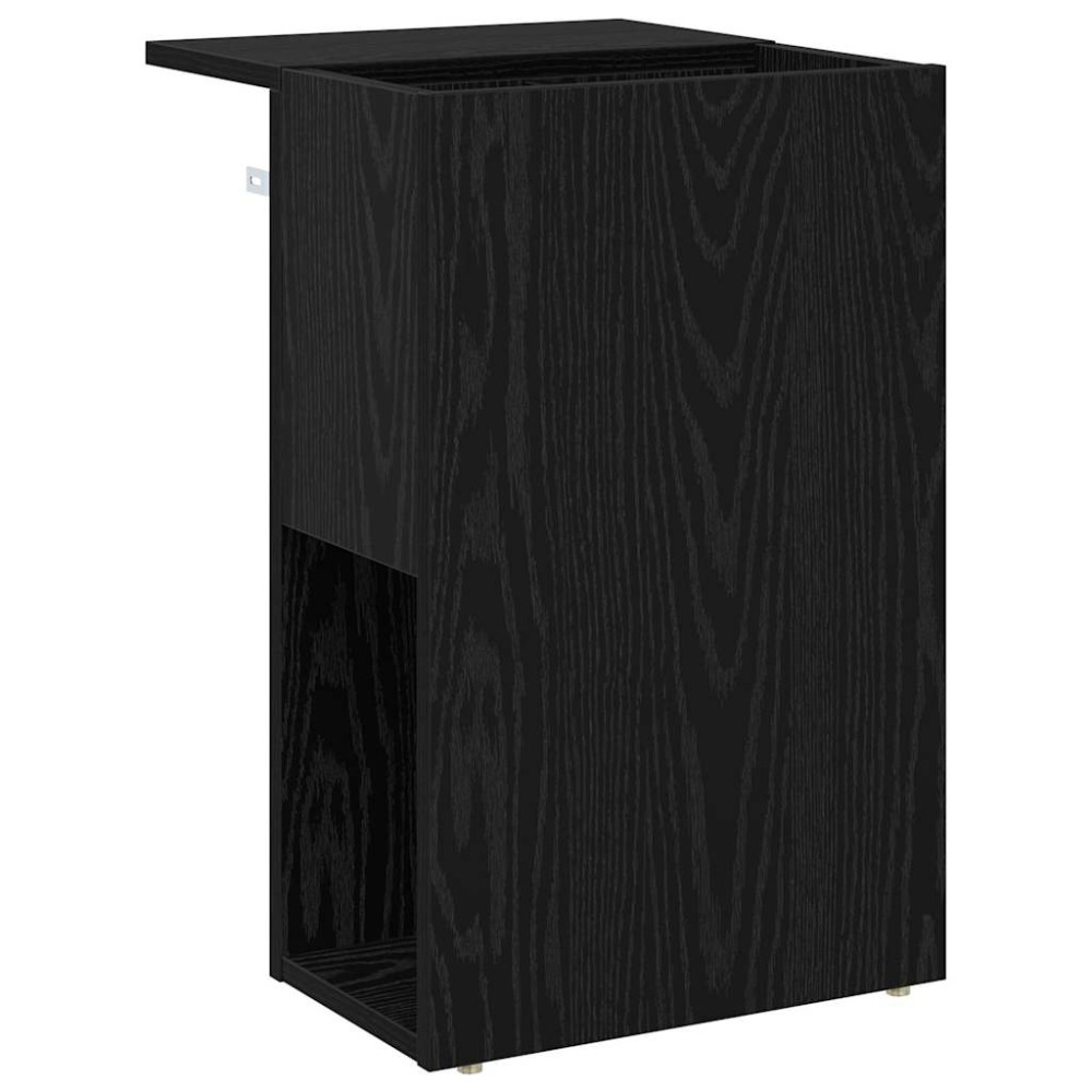 Produktbild för Sidobord Svart Ek 35 x 40 x 55 cm Konstruerat trä