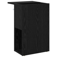 Produktbild för Sidobord Svart Ek 35 x 40 x 55 cm Konstruerat trä