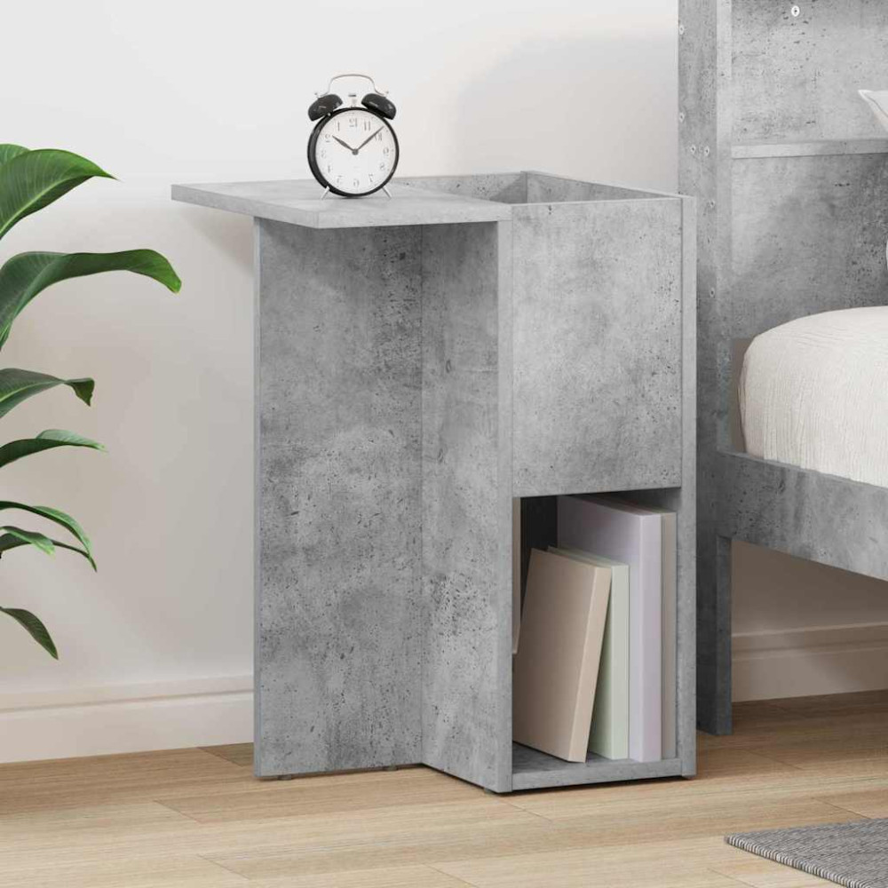 Produktbild för Sidobord Betonggrå 35 x 40 x 55 cm Konstruerat trä